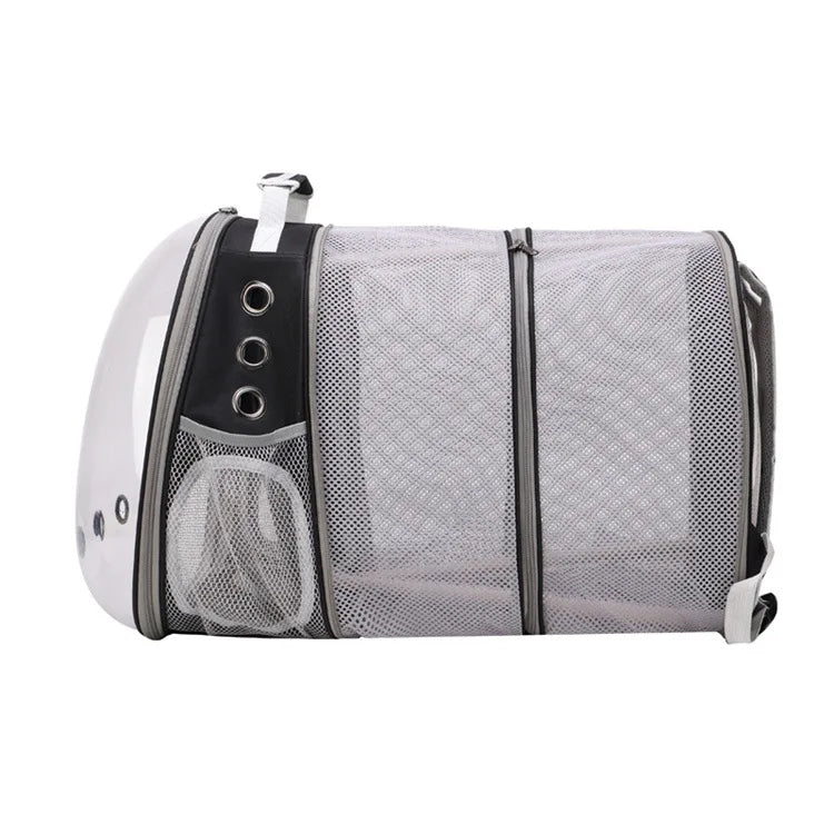 Pet Backpack Transparent Space Capsule Double Shoulder Cat Go Out Backpack Expandable Cat Bag Go Out Portable Small Dog Bag