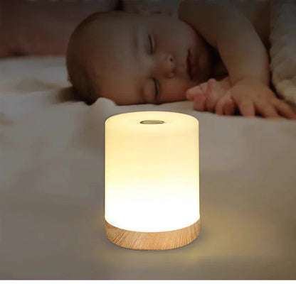 LED Night Light Touch Stepless Dimmable LED Table Lamp USB Portable Bedside Lamp for Bedroom Decor Sleeping Night Light Kid Gift