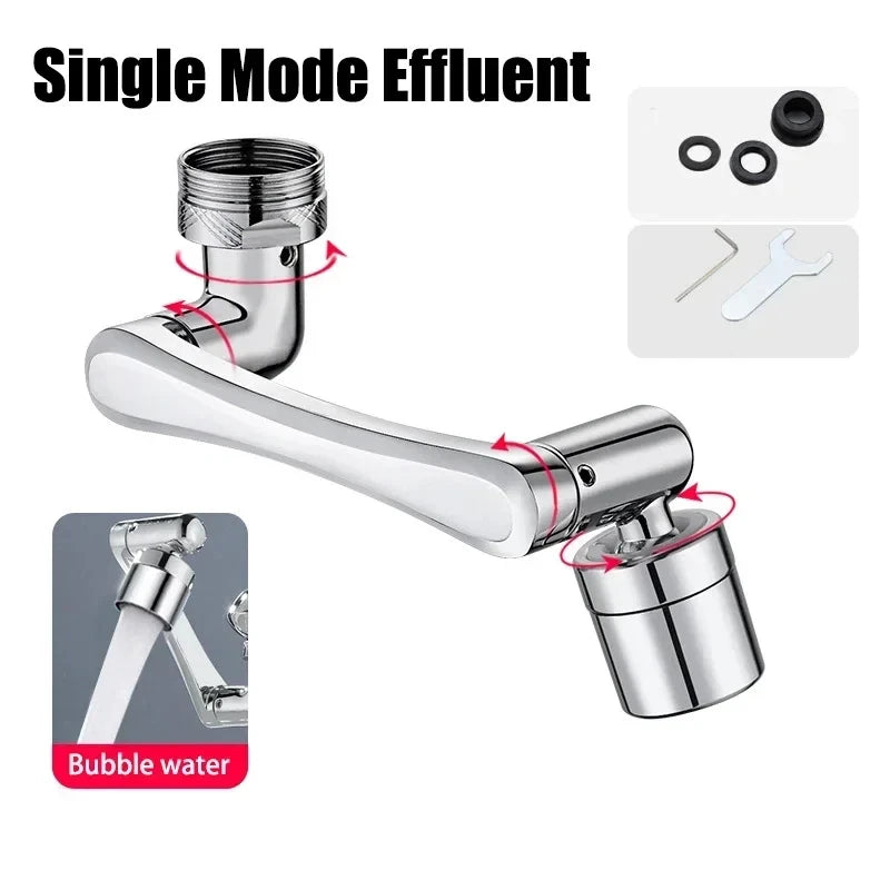 Metal 1080° Rotating Metal Faucet Sprayer Kitchen Saving Water Nozzle Tap Bathroom Faucet Extend Adaptor 22/24mm Bubbler