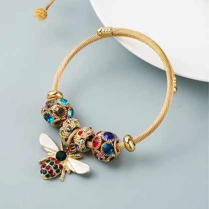 1 Women's Fashion Multi Element Beaded Love Pan Family Bracelet Bracelet Bracelet, Daily Wear Party Accessories