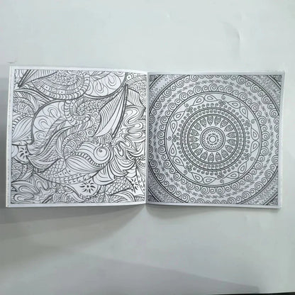 1PCS 24 Pages Mandalas Flower Coloring Book For Children Adult Graffiti Drawing Coloring Book Set Art School Supplies