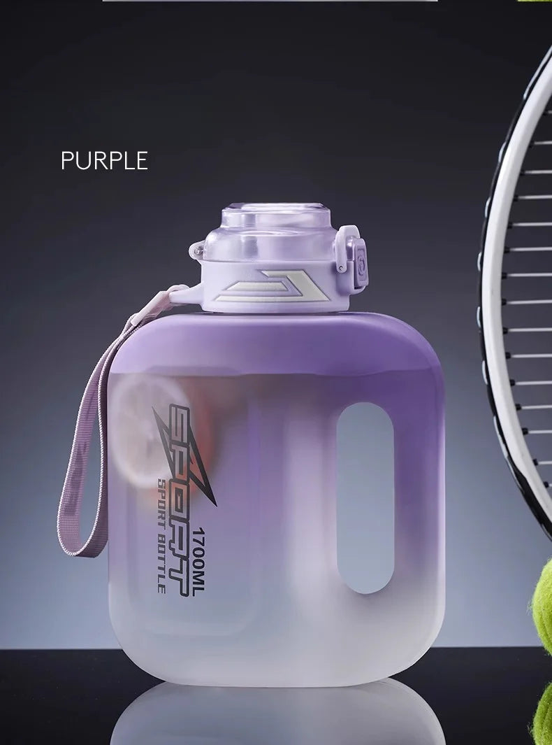 GIANXI Kettle 1.7L Large Capacity Portable Sports Kettles Outdoor Sealed Leak Proof Double Drink Sports Water Cup