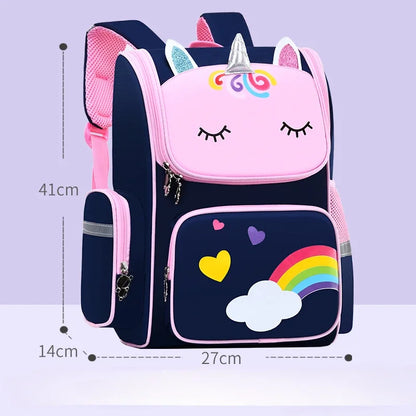 Kawaii Children's Space Backpack Primary and Secondary School Preschool Children Backpack for Girls Cute Waterproof Little Class