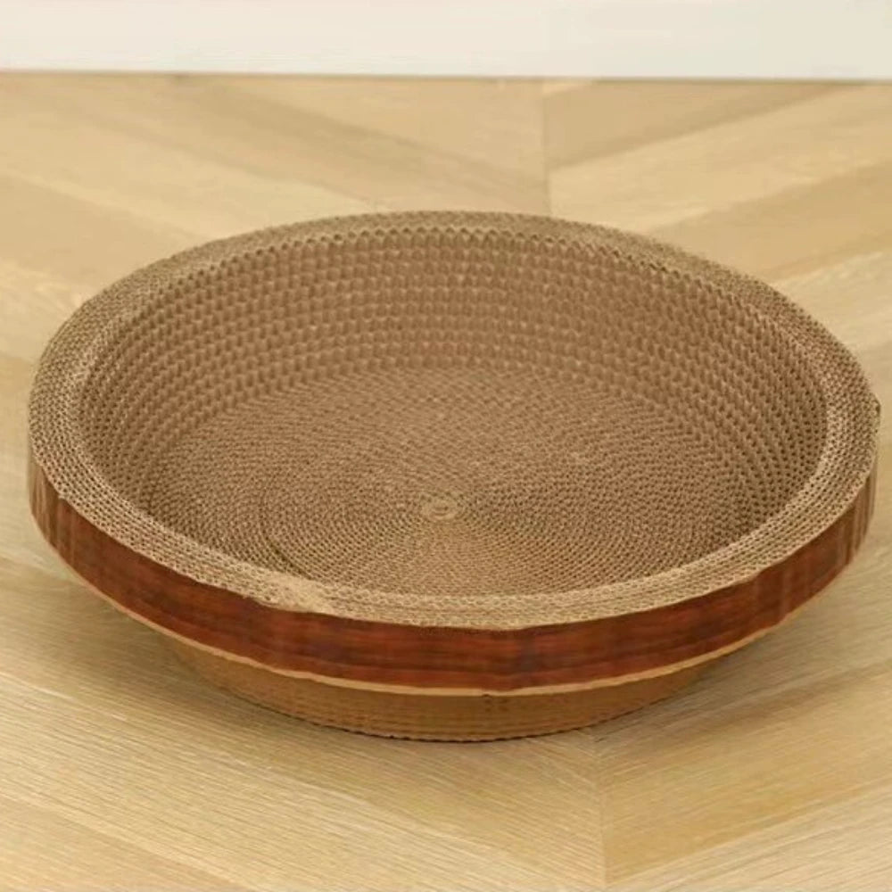 Cat Scratching Pads Round Oval Cat Scratch Pad Bowl Nest for Indoor Cats Grinding Claw Round Grinding Claw Toys Scratching Board