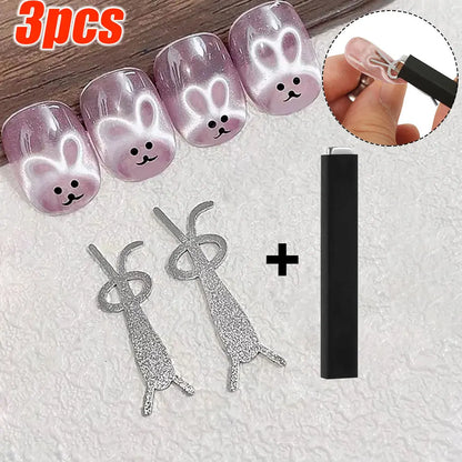 1pcs Cat Eye Nail Magnet Magnetic Pen 11cm Suction Steel Ball Magnet Pen Nail Art Tools Cat Eye Gel Nail Polish Magnetic Stick %