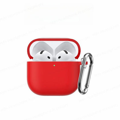 Cover for AirPods 4 Case 2024 3D Silicone Wireless Bluetooth Headphone Soft Protective Case for AirPods 4th Gen with Cleaner Kit