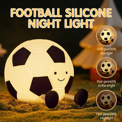 Cute Silicone Night Light Dimmable Nursery Sleeping Lamp Touch Control Nightlights USB Rechargeable Table Lamp For Baby Child