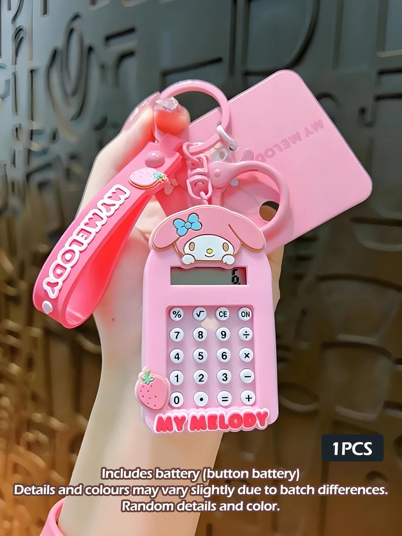 1pc Sanrio Creative Creative Mini Computer Calculator Bag pendant toy Cartoon keychain pendant Kawaii Girls boys Christmas gifts