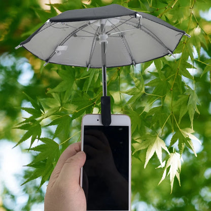 Creative Mini Umbrella Phone Stand Universal Waterproof Holder for Smartphones Portable Outdoor Rain Sun Accessory