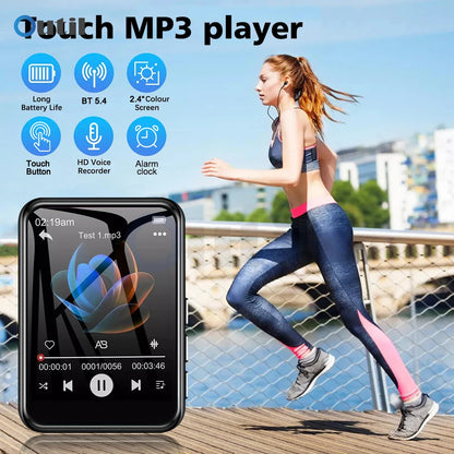 2025 New Bluetooth 5.4 Touch Screen MP3 Player HiFi Lossless Music Play Built-in Speaker 32GB Support Recording E-Book
