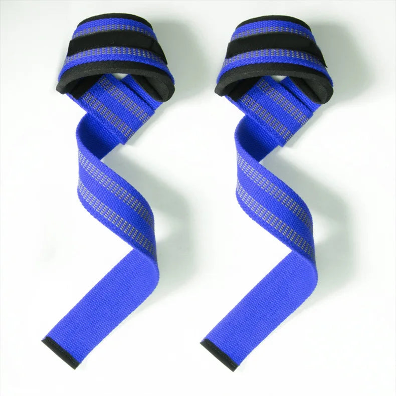 2 Pcs Gym Lifting Straps Fitness Gloves Anti-slip Hand Wraps Wrist Straps Support For Weight Lifting Powerlifting Training