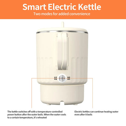 Travel Foldable Kettle 1L Folding Electric Kettles For Boiling Water Fast Boiling Machine With Steamed Egg Rack For Picnic