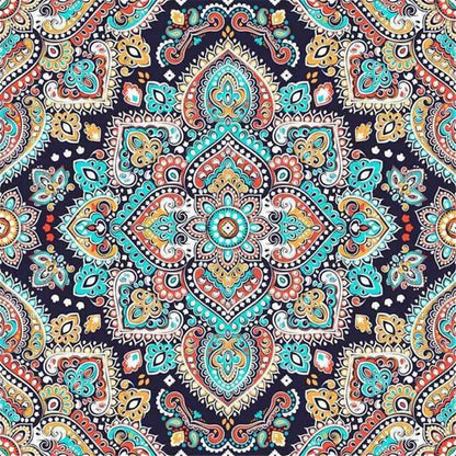 Mandala Flower DIY Cross Stitch Embroidery 11CT Kits Craft Needlework Set Cotton Thread Printed Canvas Home Decoration     Sale