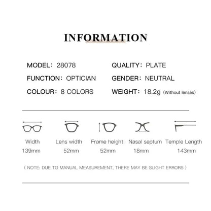 2024 New Cat Eye Glasses Frame Women Fashion Gradient Color Eyeglass Frame Anti Blue Light Glasses Computer Goggles Óculos Gifts