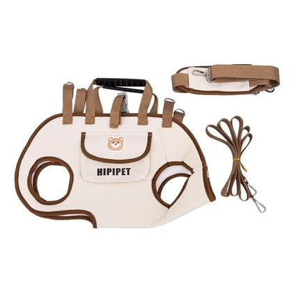 Air-Lift Carry Harness Dog Backpack - Breathe Easy No-Pull Leash for Small Dogs, Escape-Proof & Super Comfy Pet Carrier！