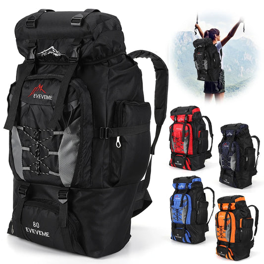 80L Outdoor Mountaineering Backpack For Men And Women Cycling Backpack For Men Women Sports Backpack Leisure Travel Backpack