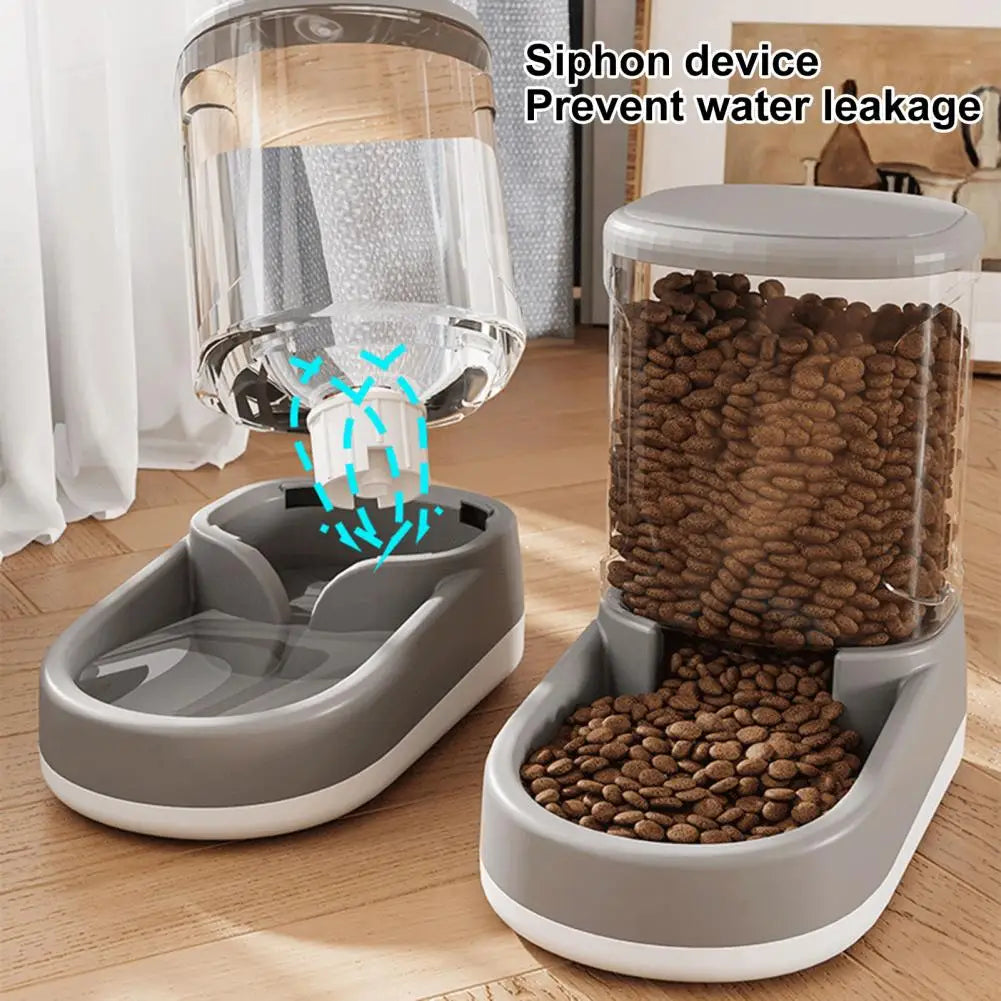 Self-refilling Pet Water Dispenser Pet Water Fountain Automatic Pet Water Food Dispenser with for Cats for Small for Kitten