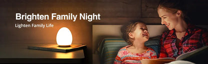 7 Color Changing Night Light RGB Remote Control Touch Dimmable Lamp Portable Table Bedside Lamps USB Rechargeable Night Lamp