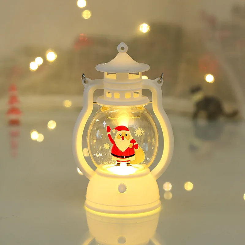 Halloween Hanging Pumpkin Lantern Light LED Ghost Lamp Candle Light Retro Small Oil Lamp Christmas Party Home Decor Horror Props