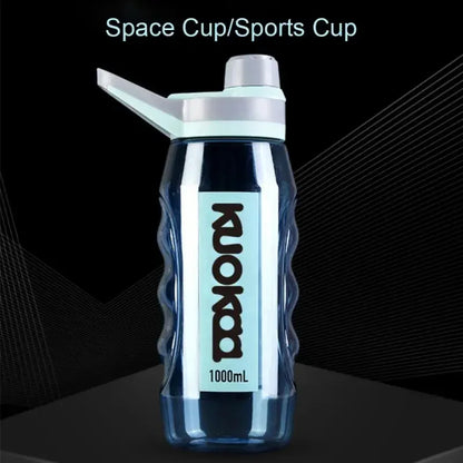 1/1.5L Leak Proof Water Cup Environmentally Plastic Water Bottles Sports Bottle Large Capacity Travel Water Bottle Flip