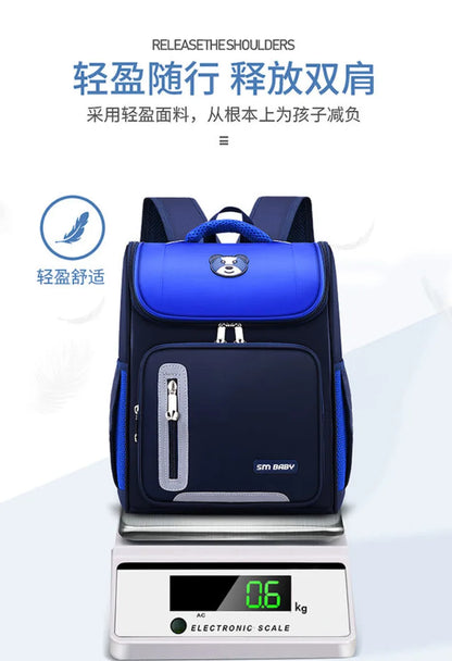 Students Simple Primary School Bags Boys 1-6 Grade Spine Protection Burden Reduction Schoolbag Girls Backpack Unisex Mochila Bag