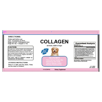 Pet Collagen Drops For Dogs And Cats Healthy Nutritional Supplement Protect Coat Enhance Body Condition Pet Nutritional Solution