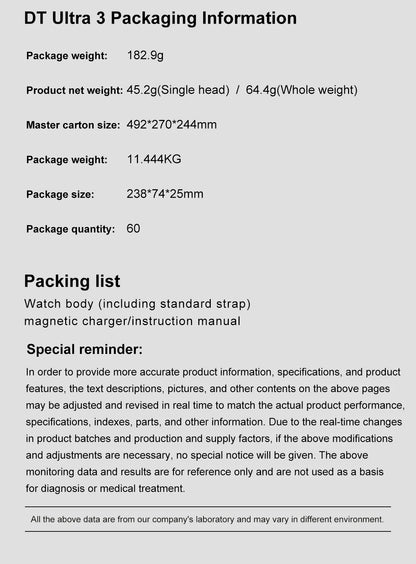 DT Ultra 3 Pro Smart Watch HD AMOLED Screen 32GB MP3 MP4 Player  APP Store GPS Navigator ChatGPT NFC Sports Smartwatch Men Women
