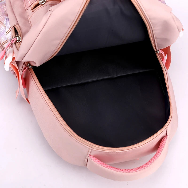 2025 Movie Print Children School Backpack KPop Demon Hunters Multi-function Knapsack Bag Students Girls New Fashion Schoolbag