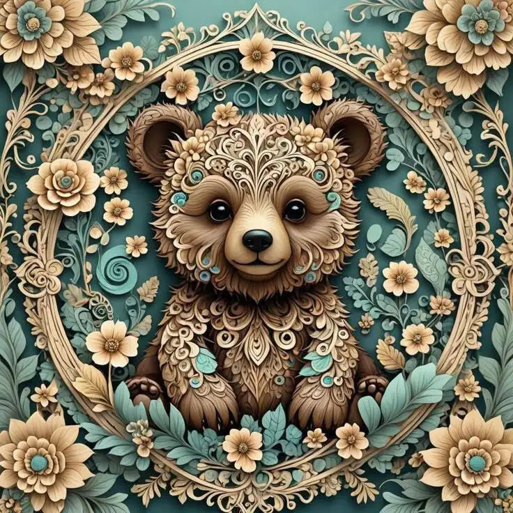 Huacan Animal 5D DIY Diamond Paintings Flower Mosaic Complete Kit Mandala Diamond Embroidery Art Room Decoration