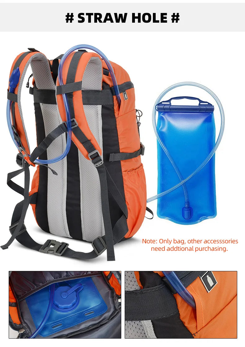 Hydration Backpack for Hiking Running Cycling Biking Oudoor Sports Travel Bag Men Women Camping Climbing Mountaineering Backpack