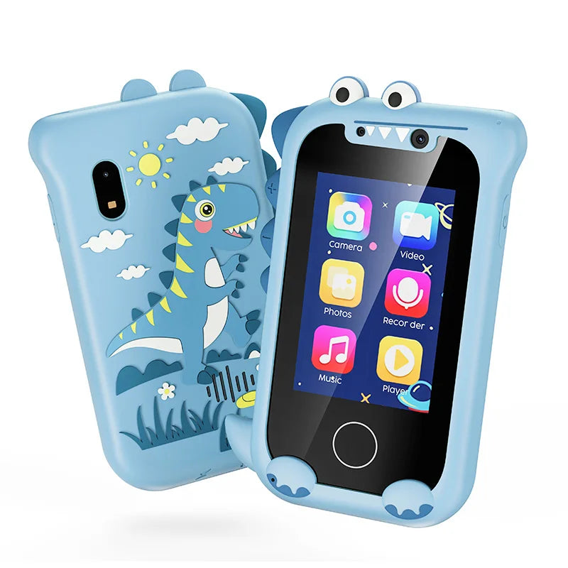 Kids Phone Gifts Toys for 3-12 Year Olds Toy Phone with Dual Camera MP3 Music Player Game Touchscreen Learning Toy Birthday Gift