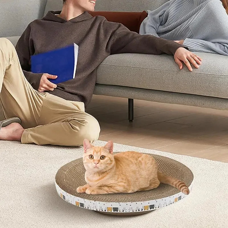 Cardboard Cat Scratcher Durable Bowl-shaped High-Density Cat Scratch Pad For Indoor Cats Indoor Cat Furniture Scratch Post