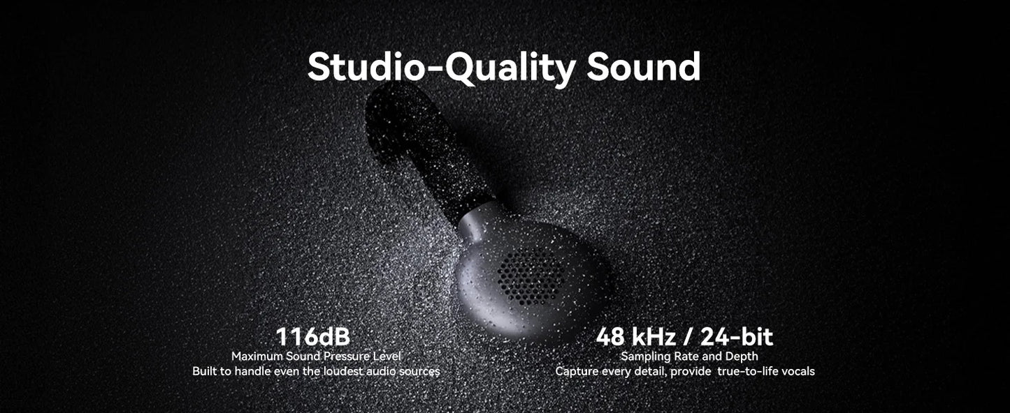 Hollyland Lark M2S Wireless Microphone for iPhone Camera Android PC Noise Cancellation Microphone for Photography Vlog Interview