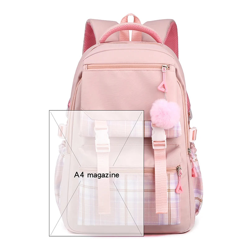 Cute Cinnamoroll Print School Backpack Women Girls Travel Backpack Children Teeneger Students Schoolbags Cinnamoroll Bags Gift