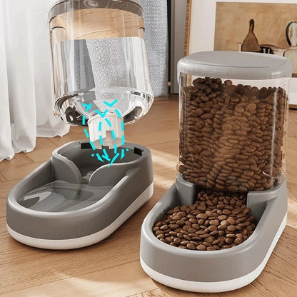 & Dog Cat Automatic Gravity Pet Feeder Large capacity Drinking Water Device Dog Cat Food Save effort Pet Drinking Accessory