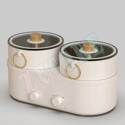 Kitchen Cooking Pot Double Multi Cooker Electric Boiling Pot Split Type Hot Pott Elektrisch
