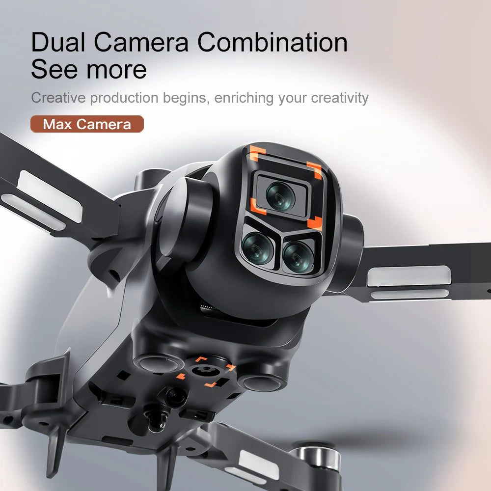 Drone 4K Profissional HD Dual-Camera Obstacle Avoidance 5G Wifi With Screen Remote Control Quadcopter Optical Flow Drone