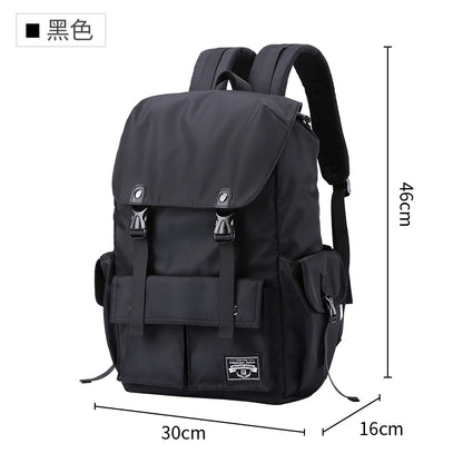 Fashion Waterproof Large Capacity Drawstring Backpack for Men Oxford Durable Travel College Student Laptop School Bag Bookbag