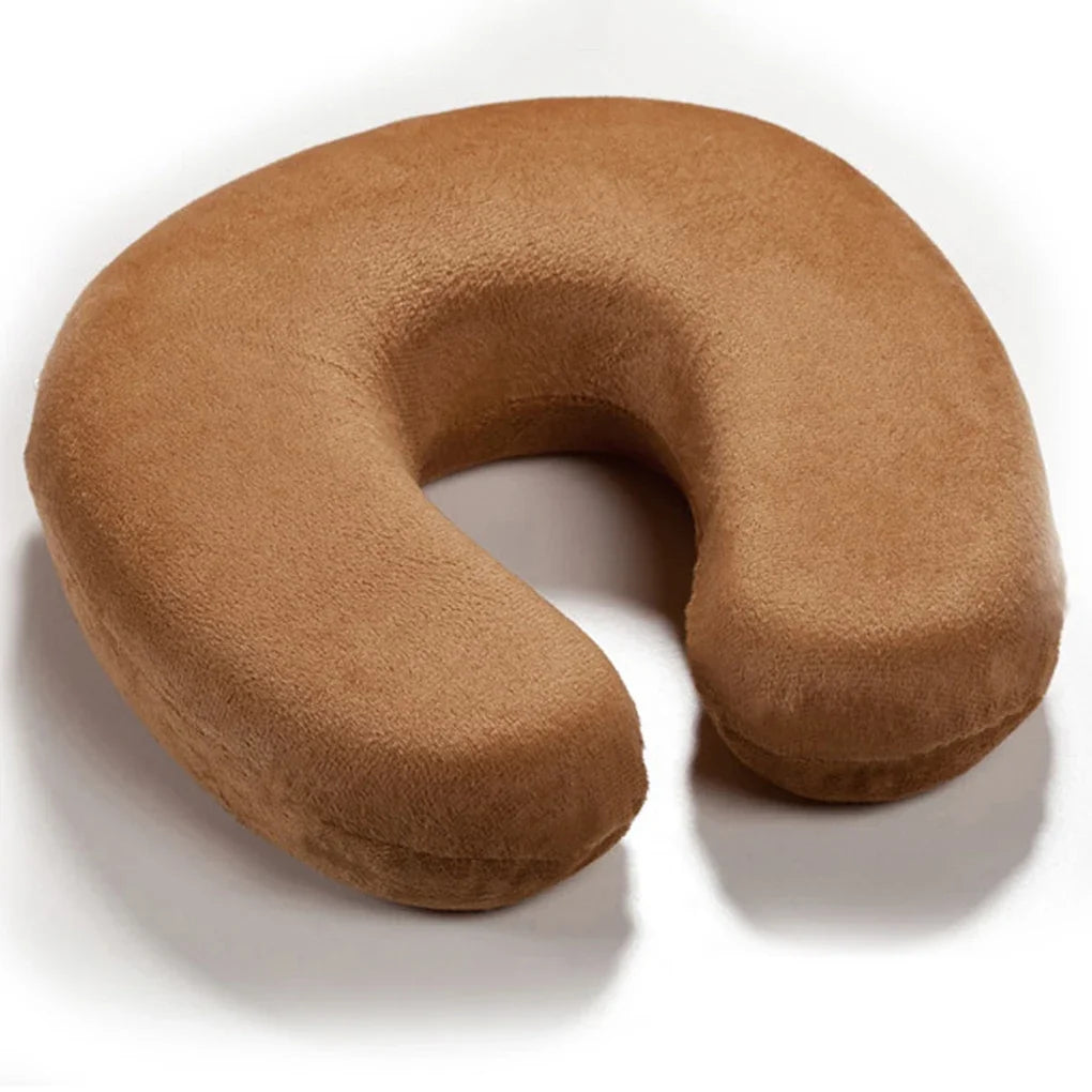Memory Foam Neck Pillow Resting Head Neck U Shape Soft Travel Pillow For Office Train Rest Airplane 15 Colors Neck Pillows