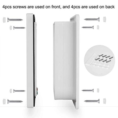 Cat Flap Door Magnetic Pet Door with 4 Way Lock for Cats Controllable ABS Plastic Gate Puppy Kitten Safety in&out Pet Doors Kit