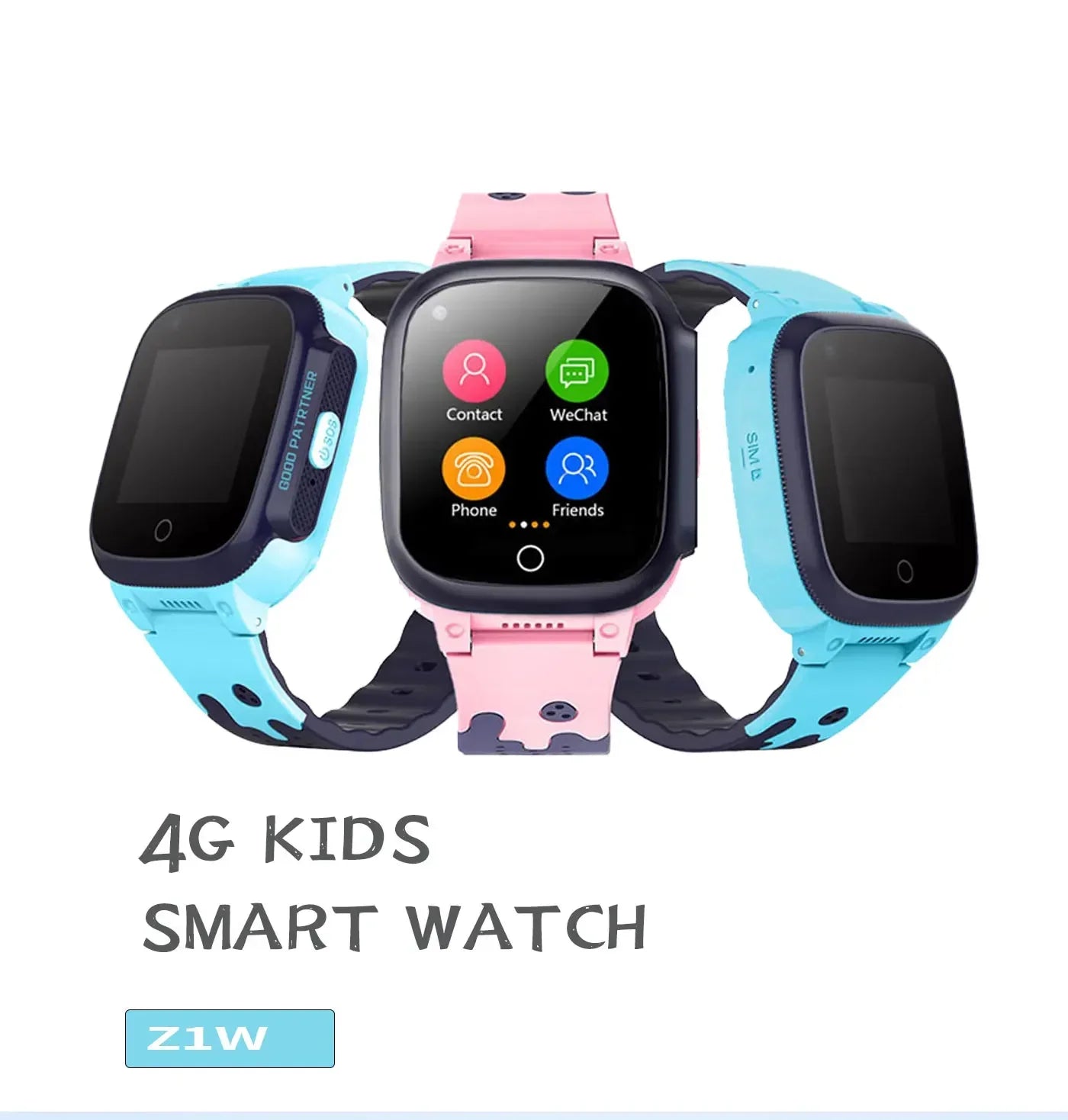 Kids Smart Watch Phone Waterproof Kids Smartwatch MP3 Music Player with 11 Games Call SOS Camera Video Alarm Recorder for 3-12 Y