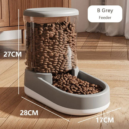 & Dog Cat Automatic Gravity Pet Feeder Large capacity Drinking Water Device Dog Cat Food Save effort Pet Drinking Accessory