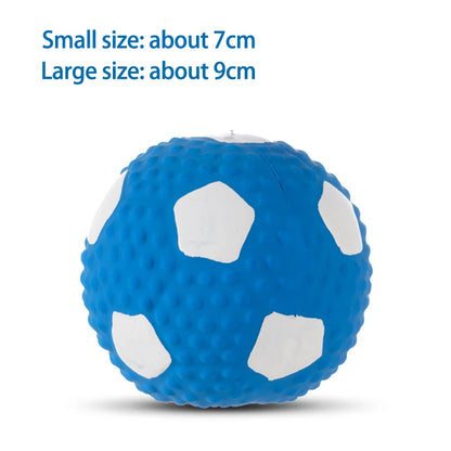 Pet Toys Olive Ball Squeaky Latex Dog Toy Ball S-L Soft Durable Interaction Smiling Face Rugby Dog Chewing Training Supplies