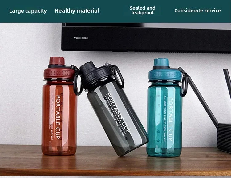 1PC 1000ML Creative Space Cup Large Capacity Sports Water Bottle for Fitness Enthusiasts Easy Carry Hydration Shaker Bottle