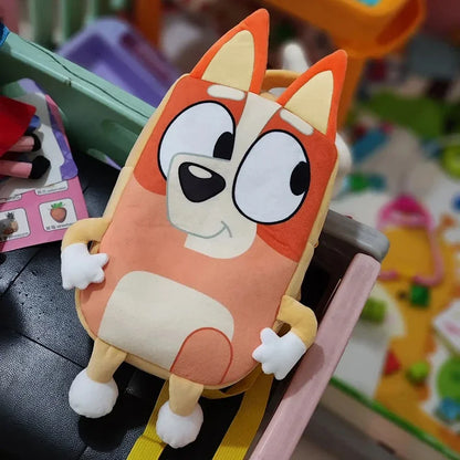Bluey Anime Backpack Toys Bingo Muffin Cartoon Dog Mini Kindergarten Children School Bag Stuffed Plush Bag Gift For Kids