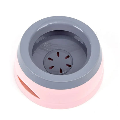 Pet Dog Bowls Floating Not Wetting Mouth Cat Bowl No Spill Drinking Water Feeder Plastic Portable Dog Bowl dog accessories