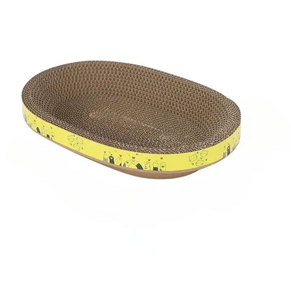 Cat Scratching Pads Round Oval Cat Scratch Pad Bowl Nest for Indoor Cats Grinding Claw Round Grinding Claw Toys Scratching Board