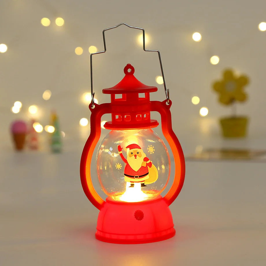 Christmas Ornaments LED Lantern Light Santa Claus Merry Christmas Decorations for Home 2023 Xmas Navidad Noel Gift New Year