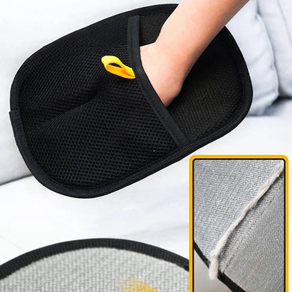 Upgraded Pet Grooming Gloves Cats Hair Brush Pet Removal Gloves Dual Brush Static-free Cat Cleaning Tool Hair Stripping Mitts
