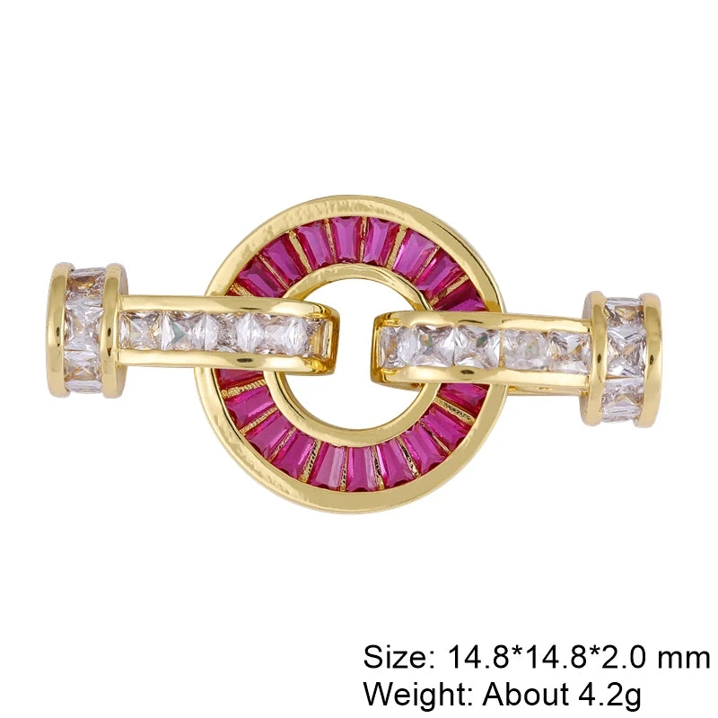 Juya 18K Real Gold Plated Accessories DIY Needlework Beads Pearls Jewelry Making Fastener Closures Lobster Lock Clasps Supplies